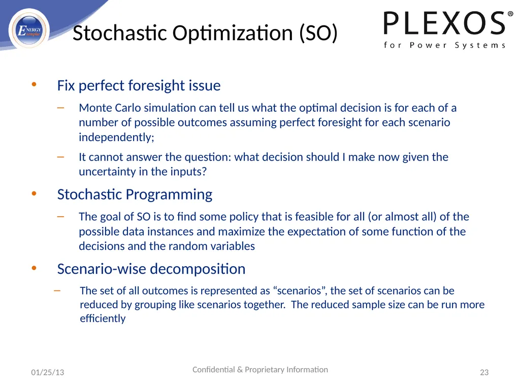 PLEXOS For Power Systems - Advanced Simulation - slide 23 of 42