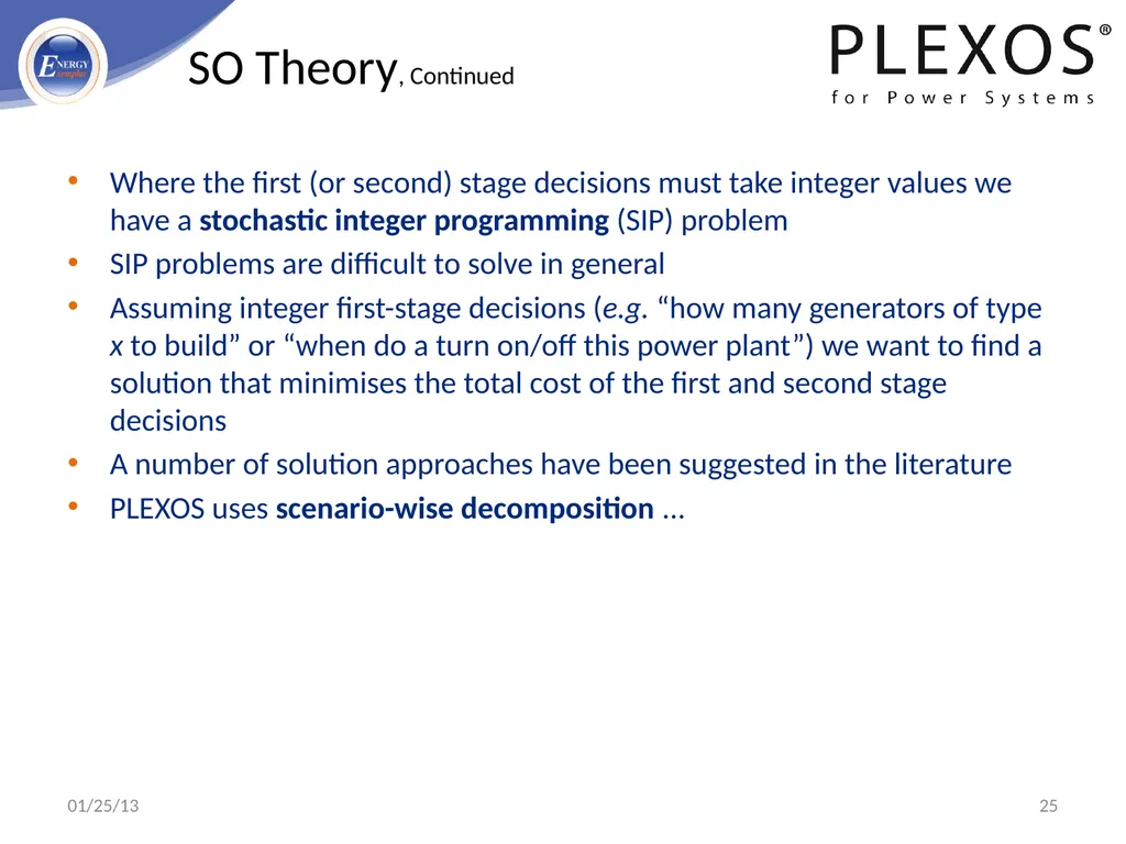 PLEXOS For Power Systems - Advanced Simulation - slide 25 of 42