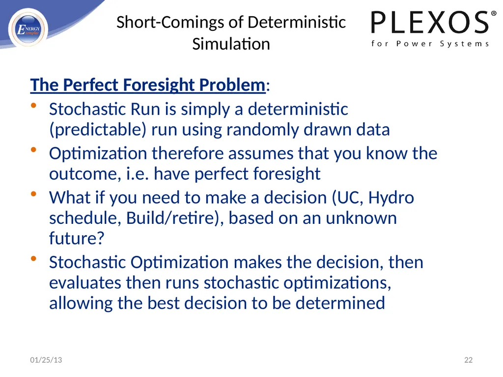 PLEXOS For Power Systems - Advanced Simulation - slide 22 of 42