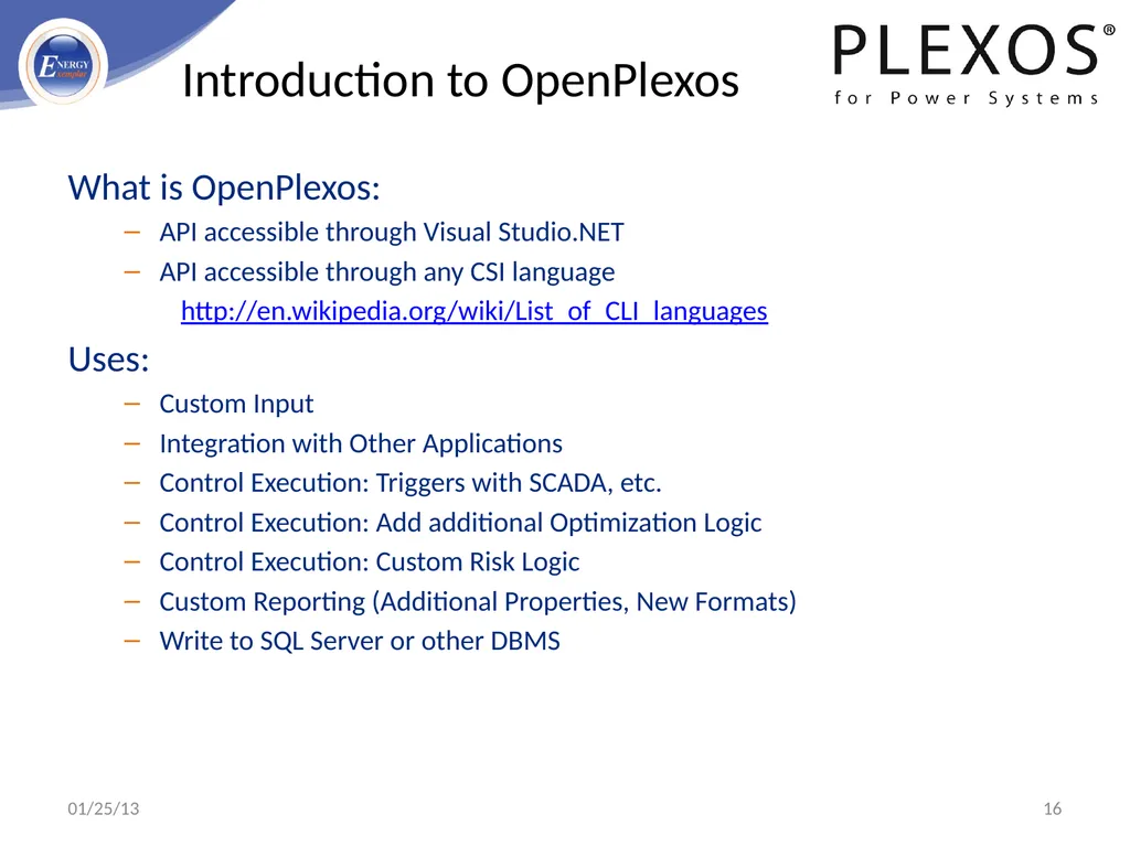 PLEXOS For Power Systems - Advanced Simulation - slide 16 of 42