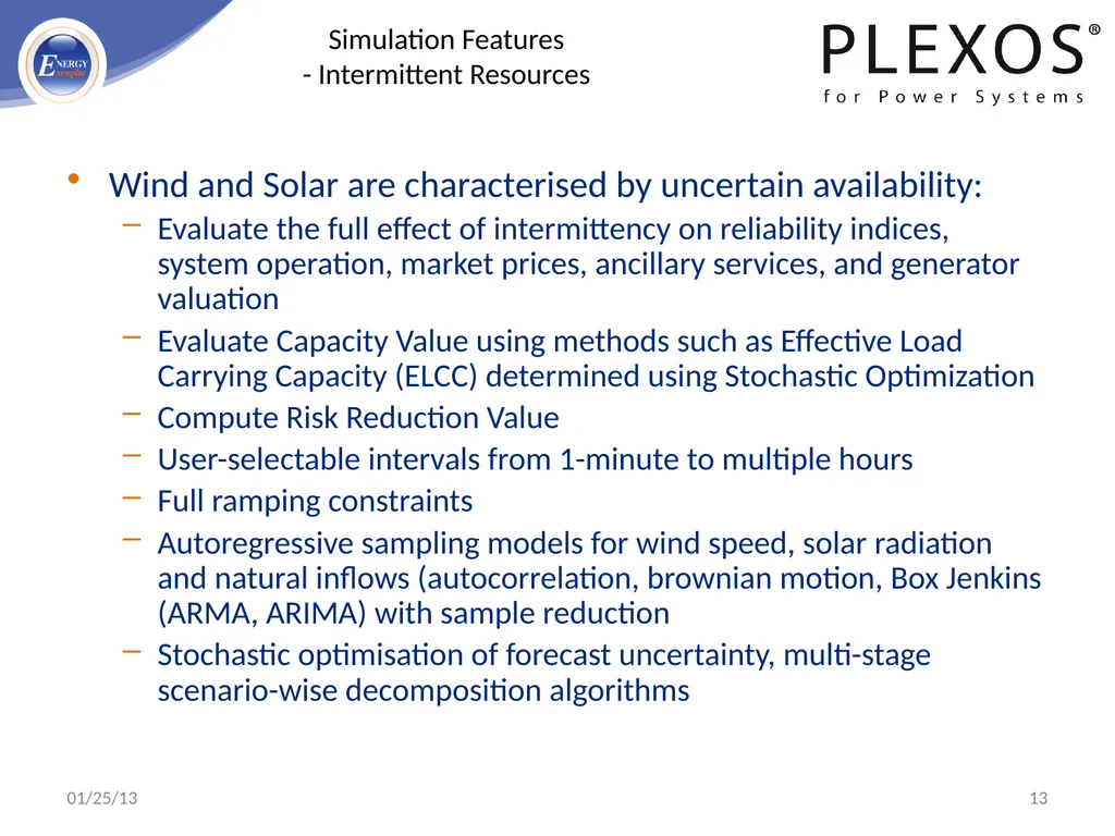 PLEXOS For Power Systems - Advanced Simulation - slide 13 of 42