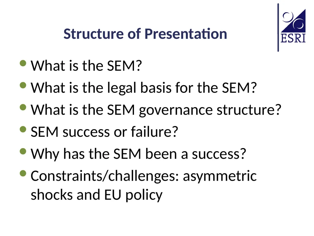 Creating a Single Electricity Market Across - slide 2 of 11