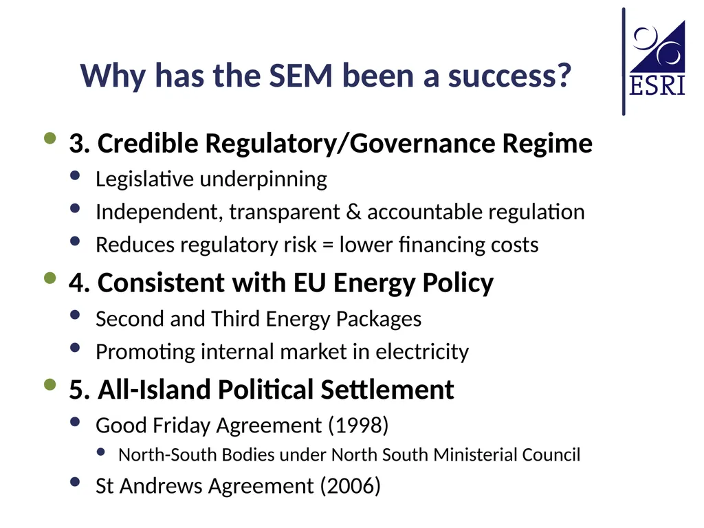 Creating a Single Electricity Market Across - slide 9 of 11