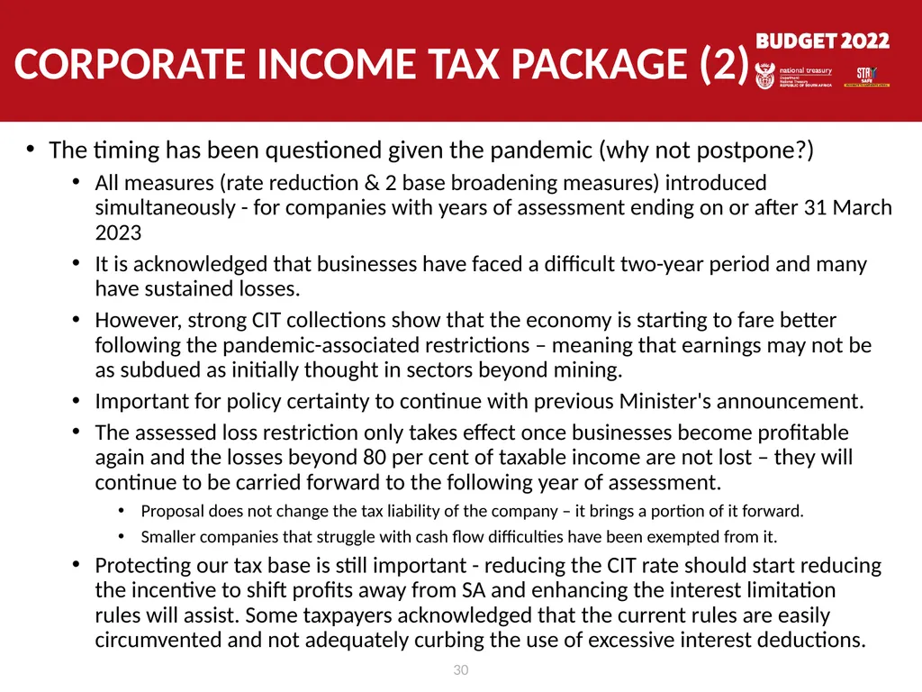 Response to public hearings MARCH 2022 1 List of - slide 30 of 35