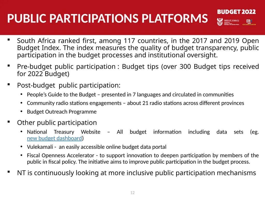 Response to public hearings MARCH 2022 1 List of - slide 12 of 35