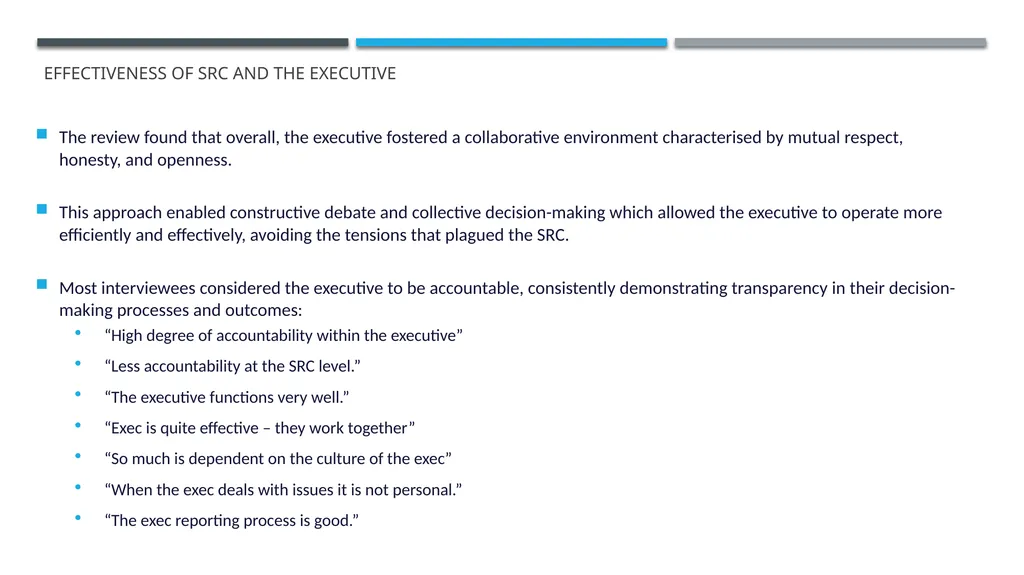 ANUSA GOVERNANCE REVIEW SUMMARY FINDINGS & - slide 18 of 50