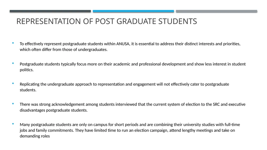 ANUSA GOVERNANCE REVIEW SUMMARY FINDINGS & - slide 33 of 50