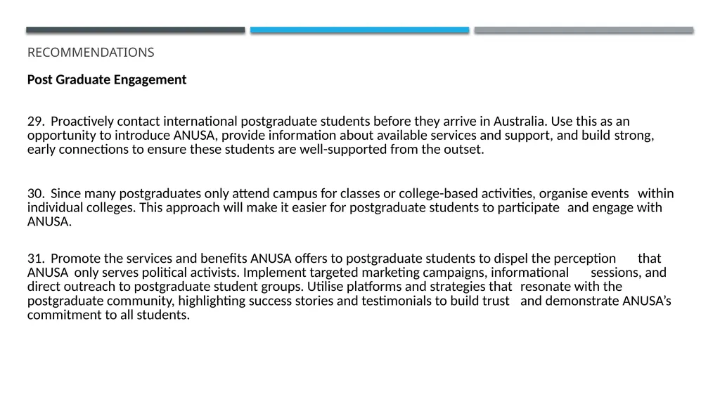 ANUSA GOVERNANCE REVIEW SUMMARY FINDINGS & - slide 50 of 50