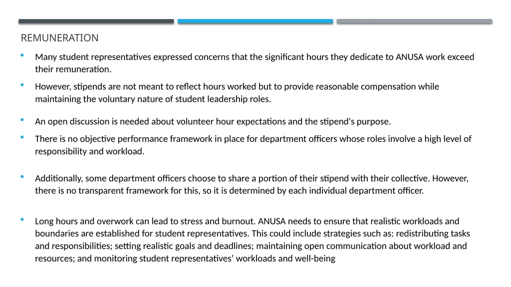 ANUSA GOVERNANCE REVIEW SUMMARY FINDINGS & - slide 31 of 50
