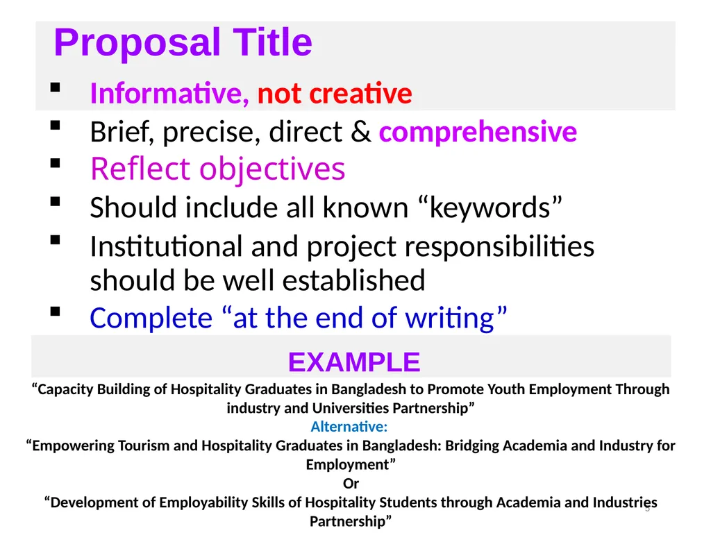 Welcome to Writing Proposal on “Academic - slide 5 of 69