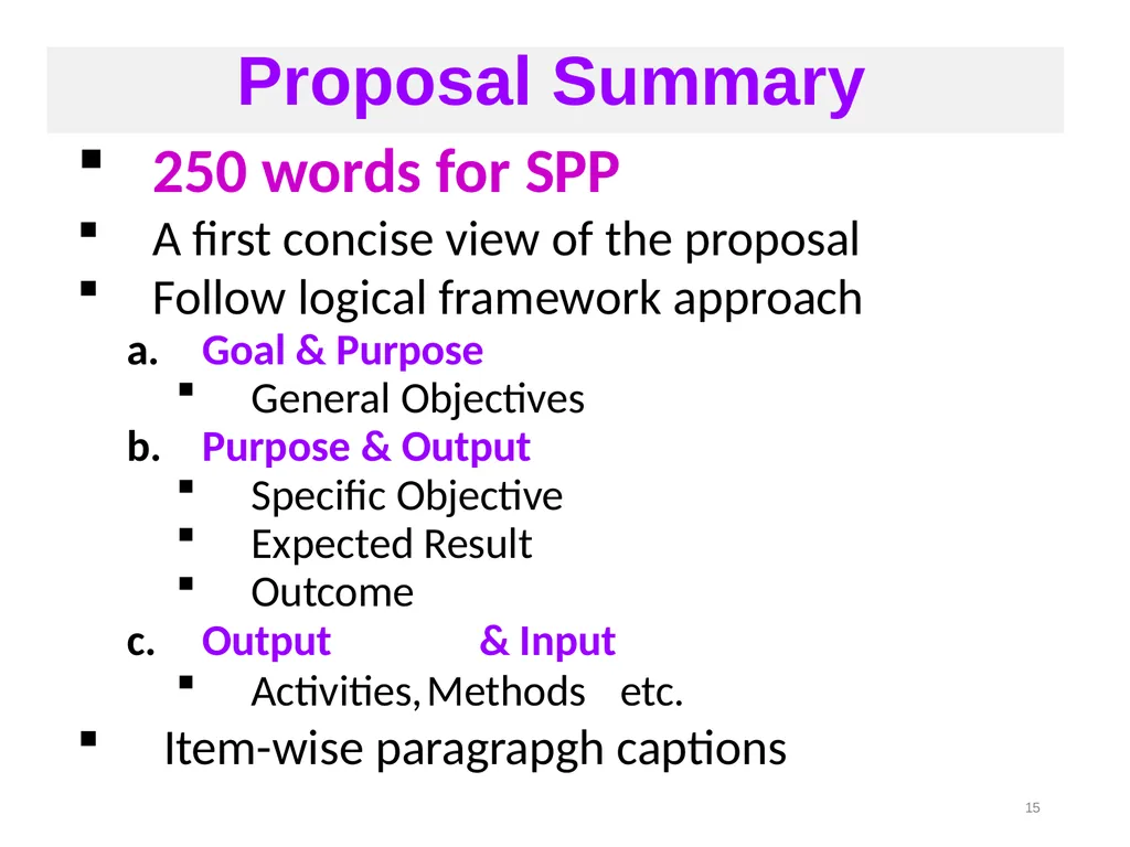 Welcome to Writing Proposal on “Academic - slide 15 of 69