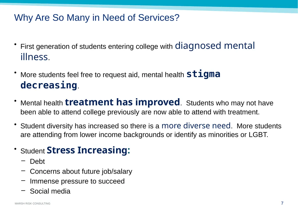 Mental Health & Suicide Cindy Smail, Loss Control - slide 7 of 19