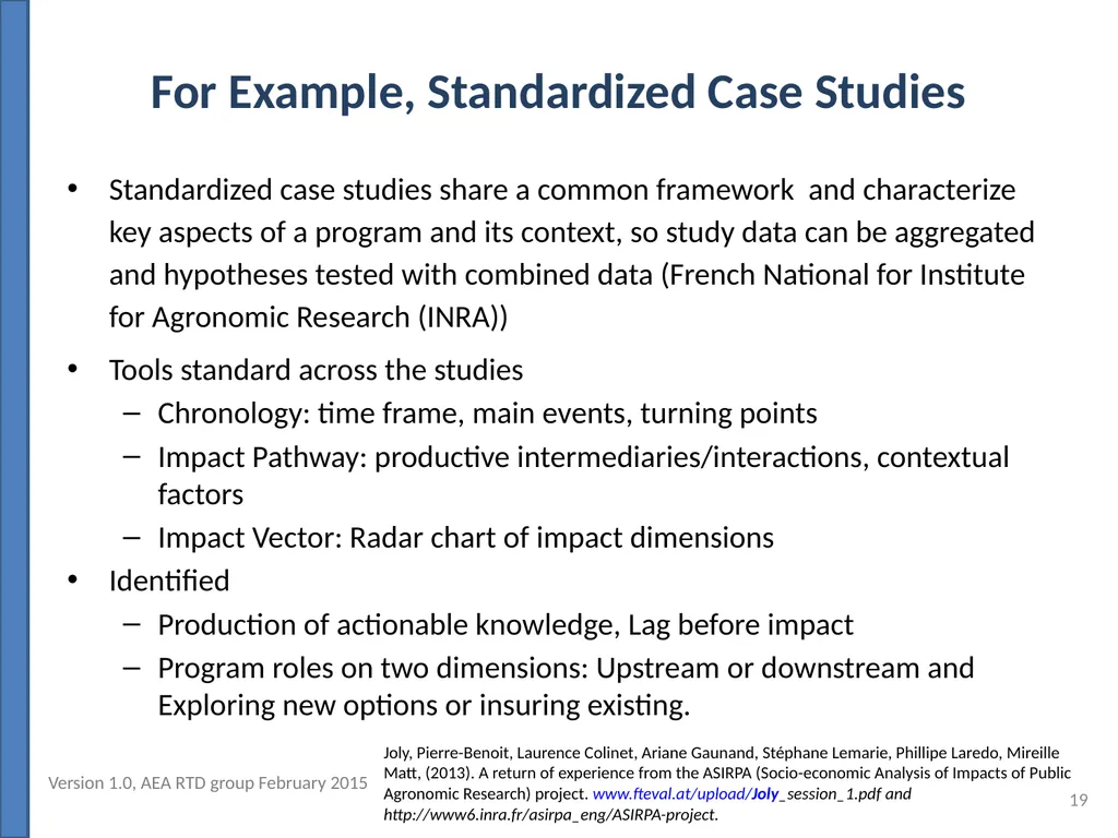 Evaluating Outcomes of Publicly Funded Research, - slide 19 of 36