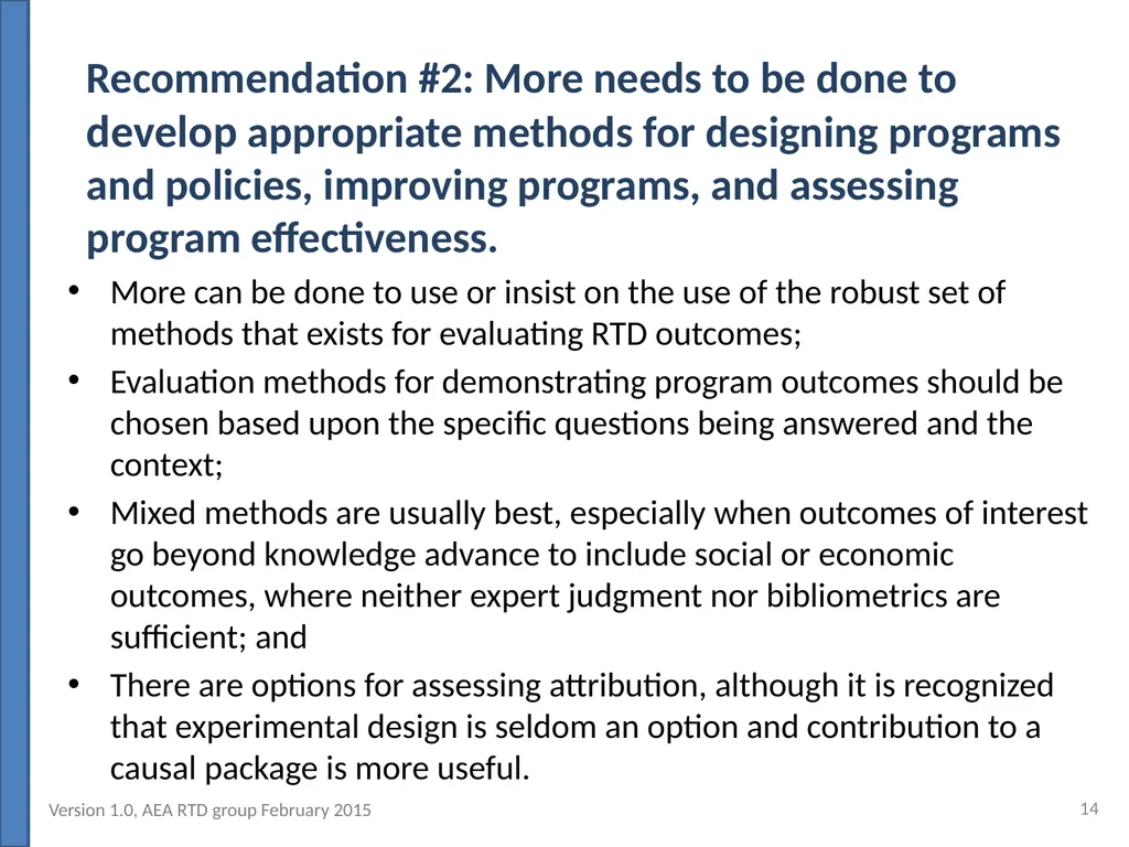 Evaluating Outcomes of Publicly Funded Research, - slide 14 of 36
