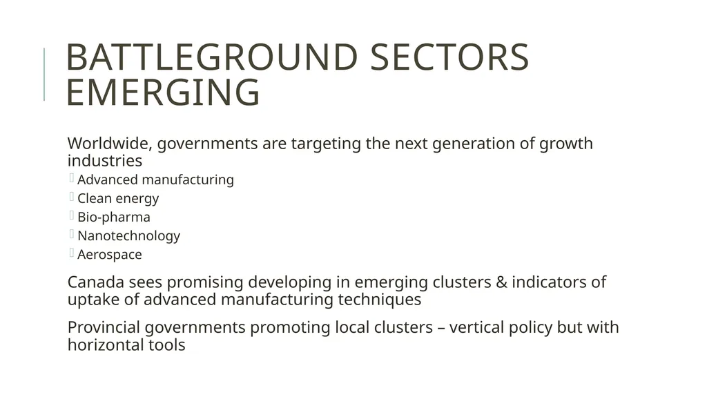Reindustrialization in North America: A Canadian - slide 13 of 20