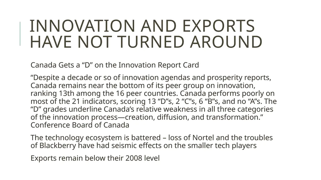Reindustrialization in North America: A Canadian - slide 18 of 20