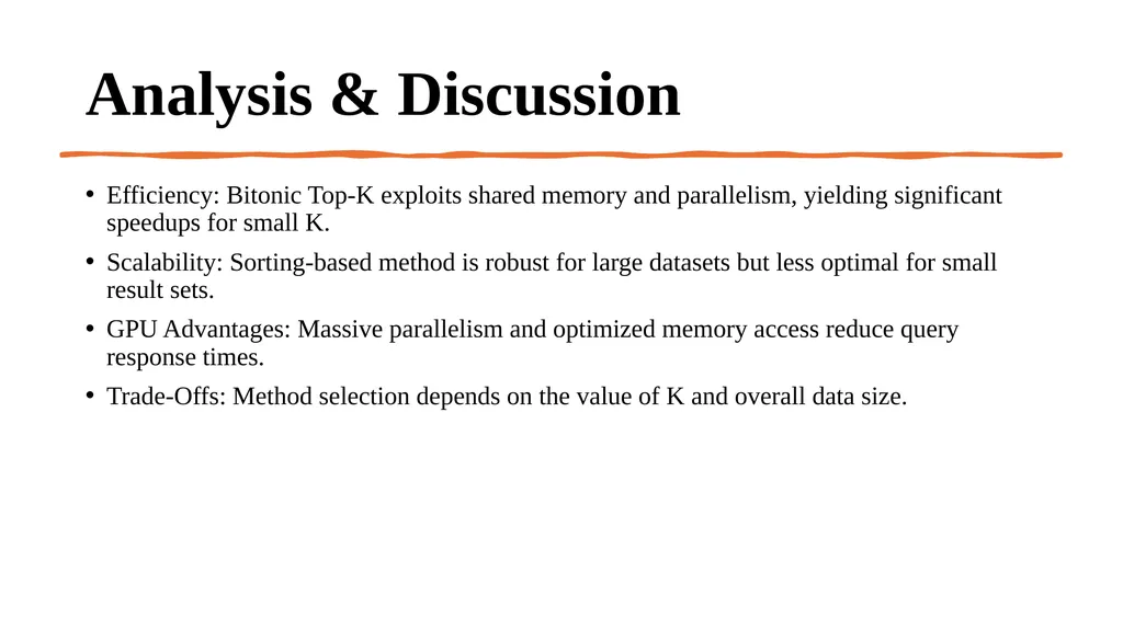 GPU-Based Top-K Query Processing Efficient - slide 10 of 12