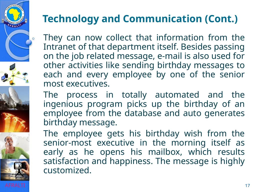 Evolution to e-HRM ICT Forum for HR Professionals - slide 17 of 41
