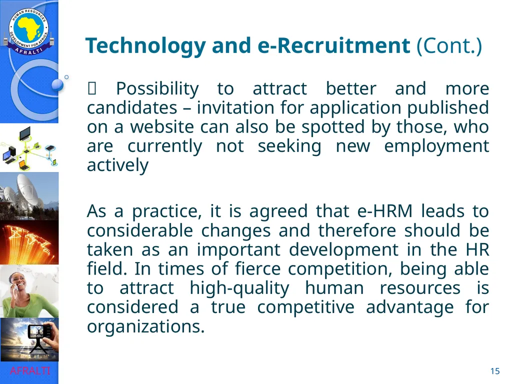 Evolution to e-HRM ICT Forum for HR Professionals - slide 15 of 41