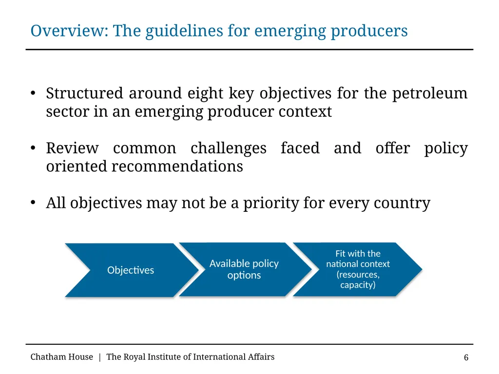 Guidelines for Good Governance in Emerging Oil and - slide 6 of 71