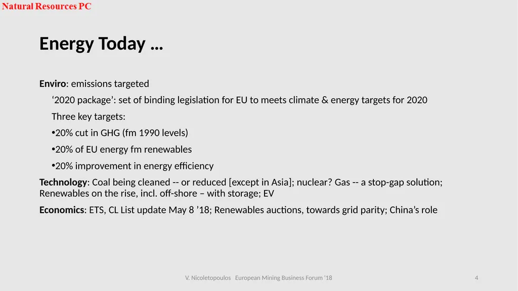 European Mining Business Forum 2018 Panel 2 Sofia, - slide 4 of 16