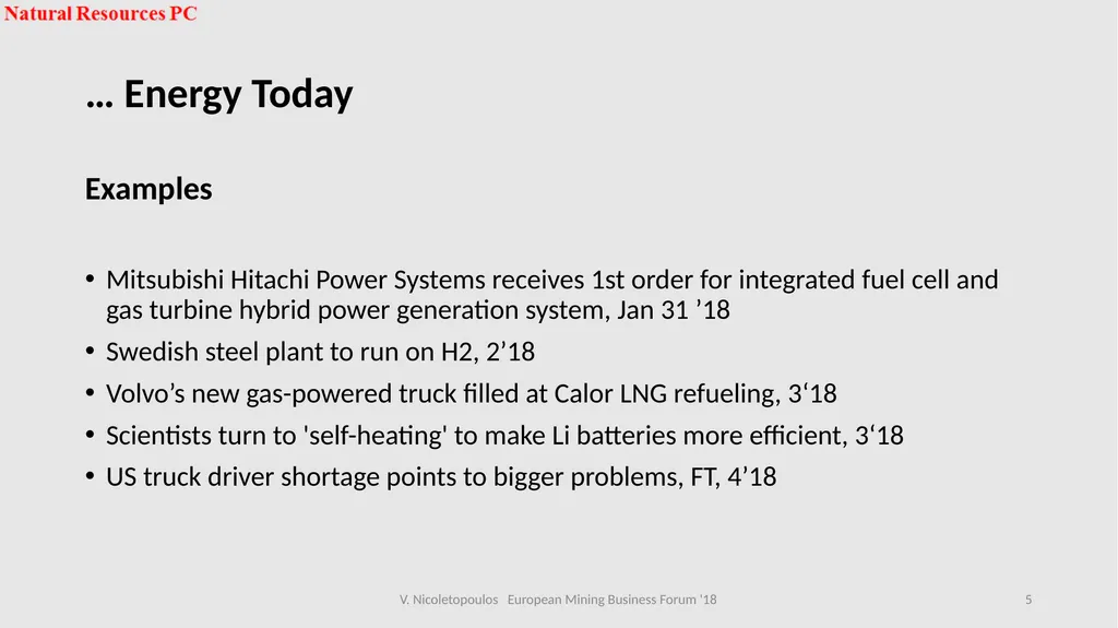 European Mining Business Forum 2018 Panel 2 Sofia, - slide 5 of 16