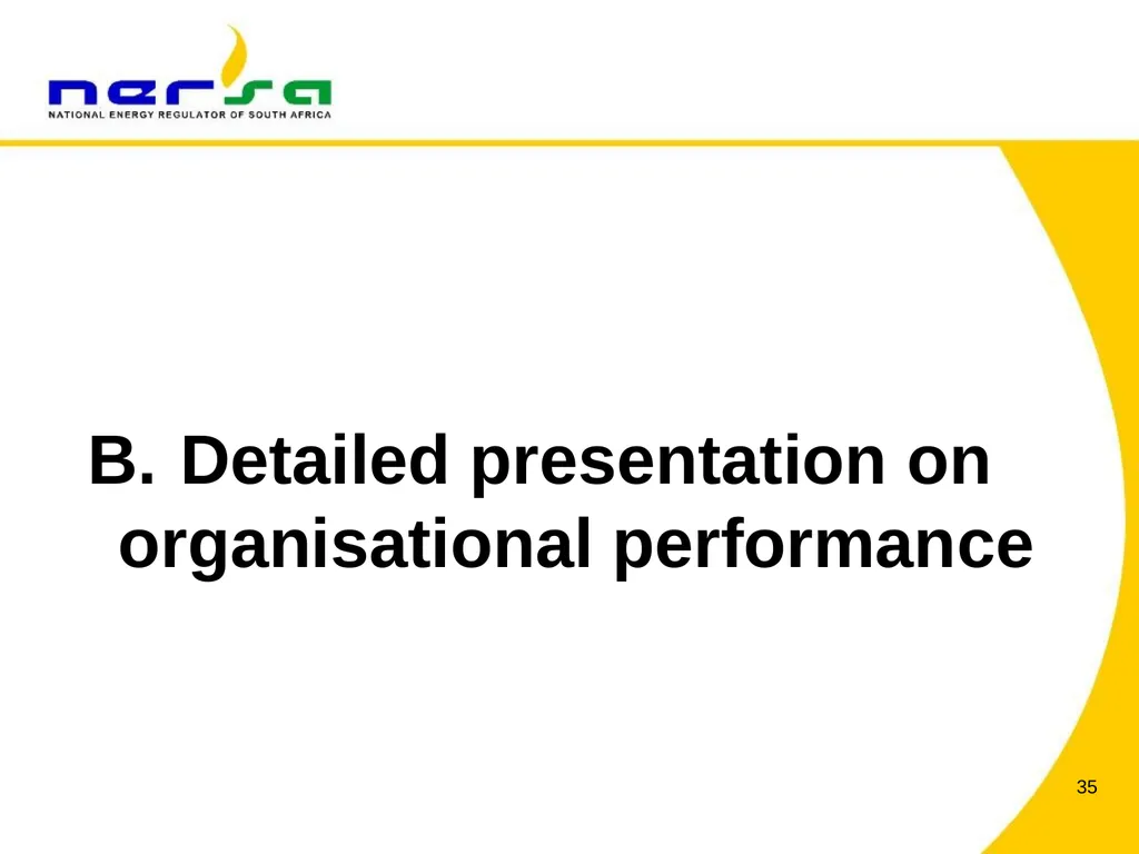 PRESENTATION BY NERSA CHAIRPERSON, MR THEMBANI - slide 35 of 91