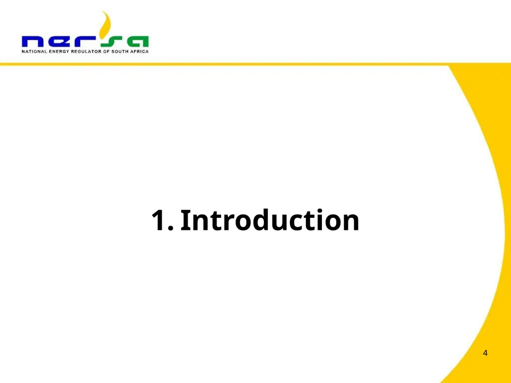 PRESENTATION BY NERSA CHAIRPERSON, MR THEMBANI - slide 4 of 91