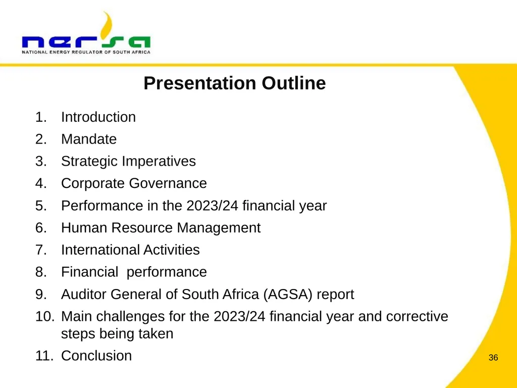 PRESENTATION BY NERSA CHAIRPERSON, MR THEMBANI - slide 36 of 91