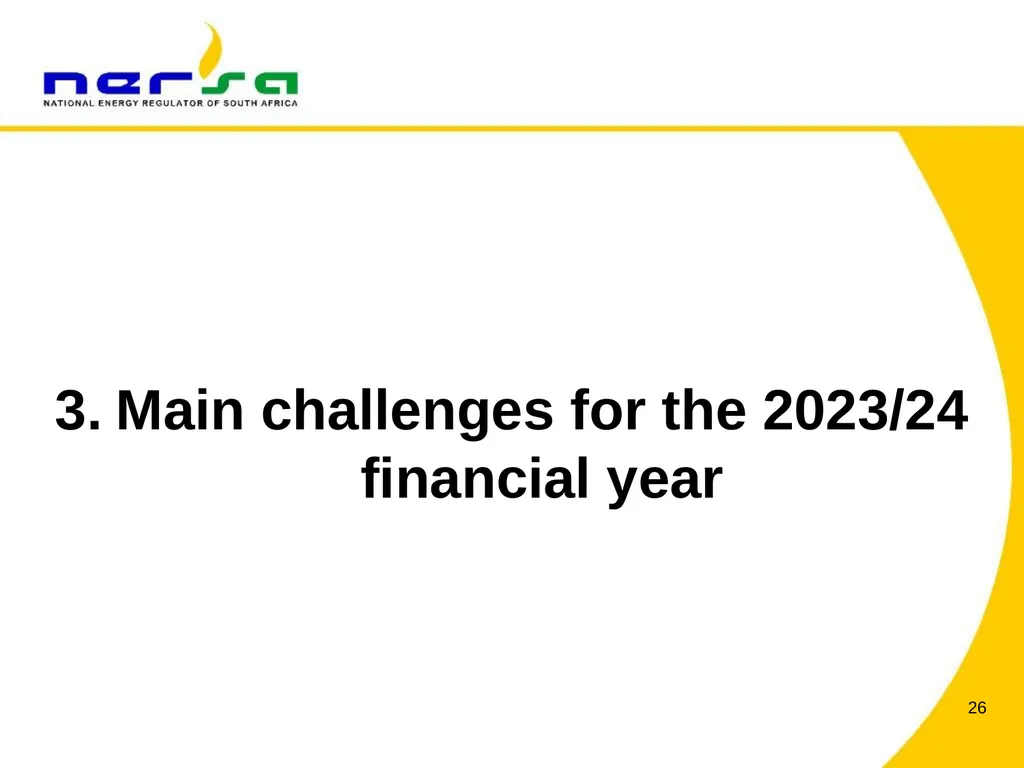 PRESENTATION BY NERSA CHAIRPERSON, MR THEMBANI - slide 26 of 91