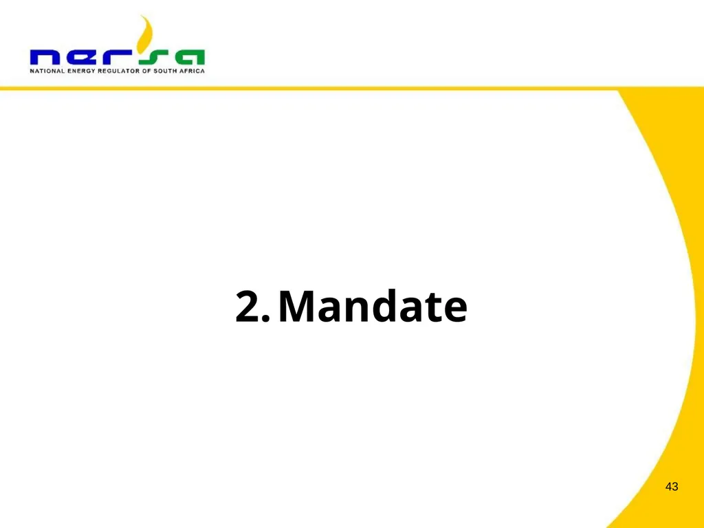 PRESENTATION BY NERSA CHAIRPERSON, MR THEMBANI - slide 43 of 91