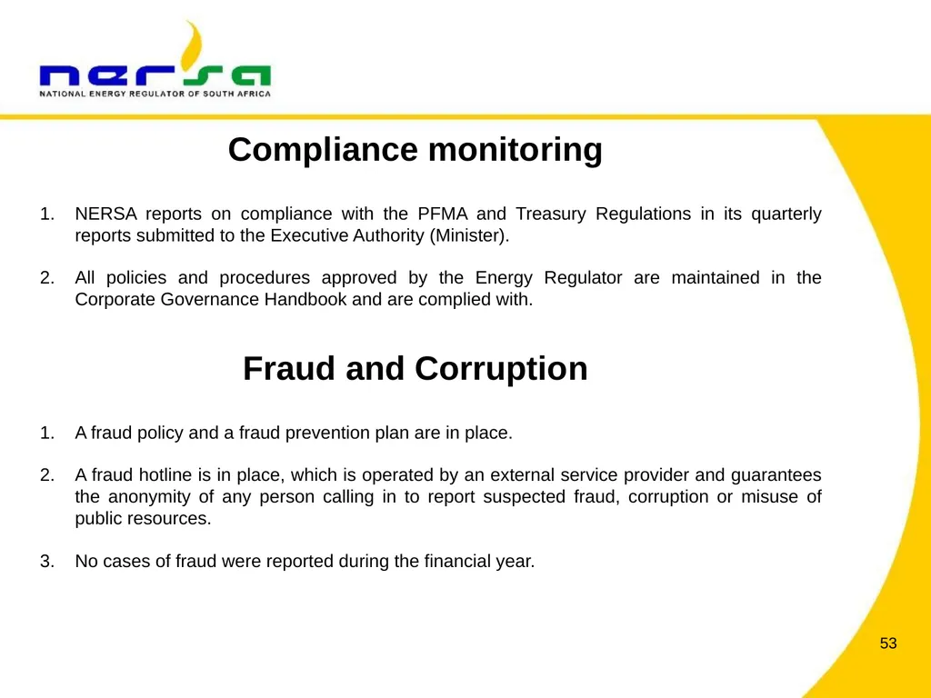 PRESENTATION BY NERSA CHAIRPERSON, MR THEMBANI - slide 53 of 91