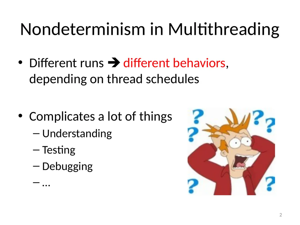 PEREGRINE: Efficient Deterministic Multithreading - slide 2 of 36