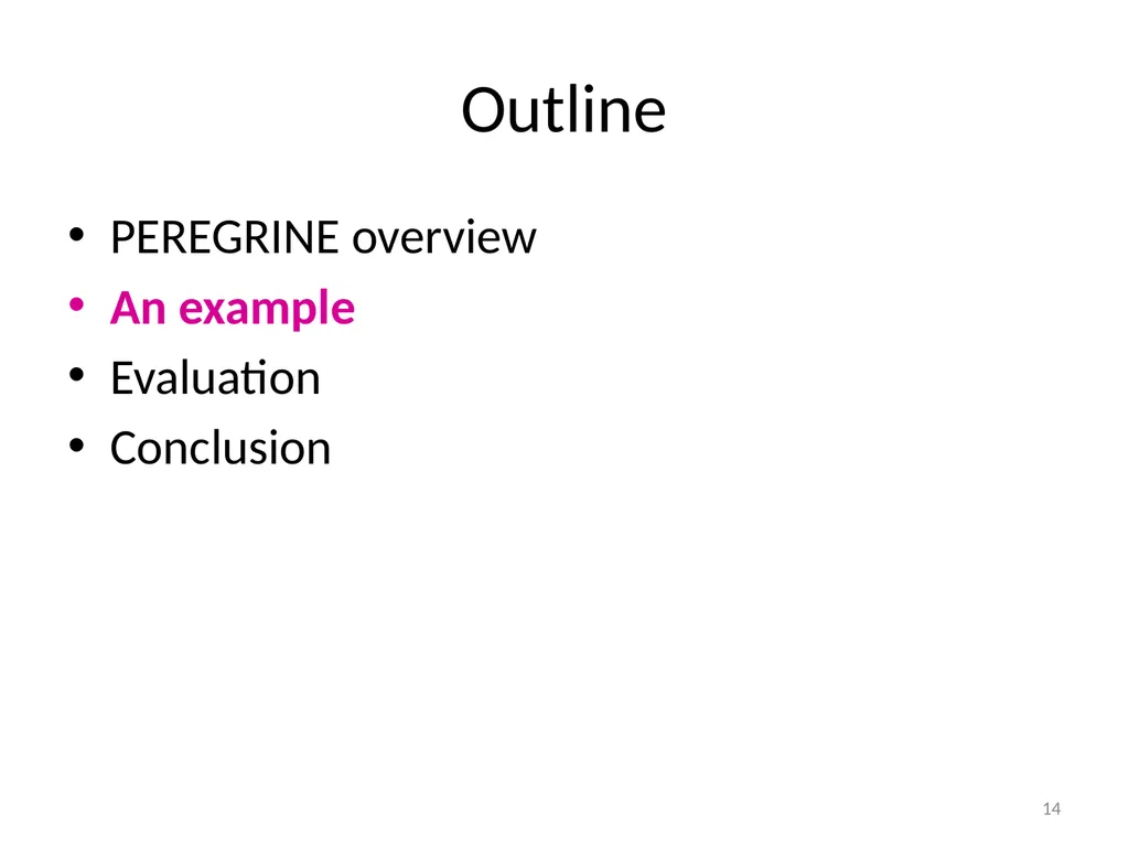 PEREGRINE: Efficient Deterministic Multithreading - slide 14 of 36