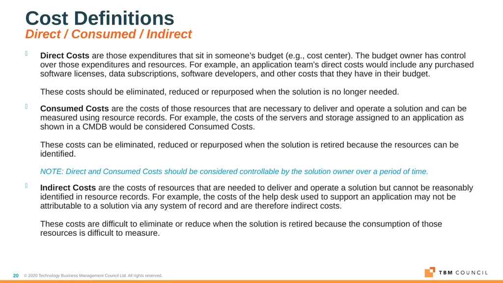 TBM Taxonomy Version 4.0 Date: December 16, 2020 - slide 20 of 38