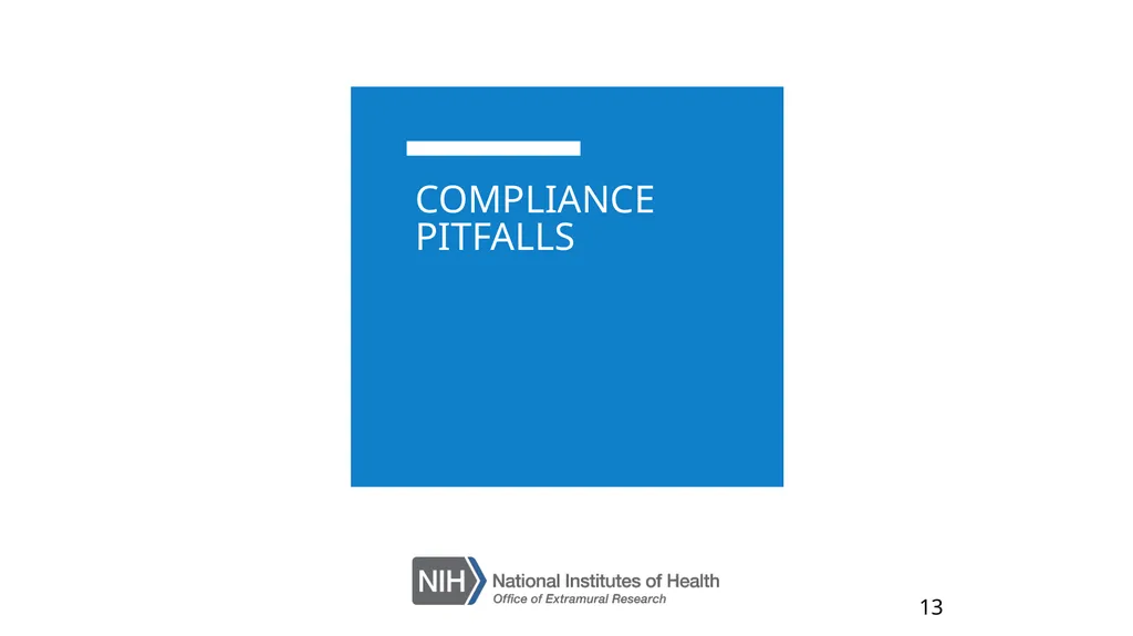 Common Compliance Pitfalls and Strategies for - slide 13 of 31