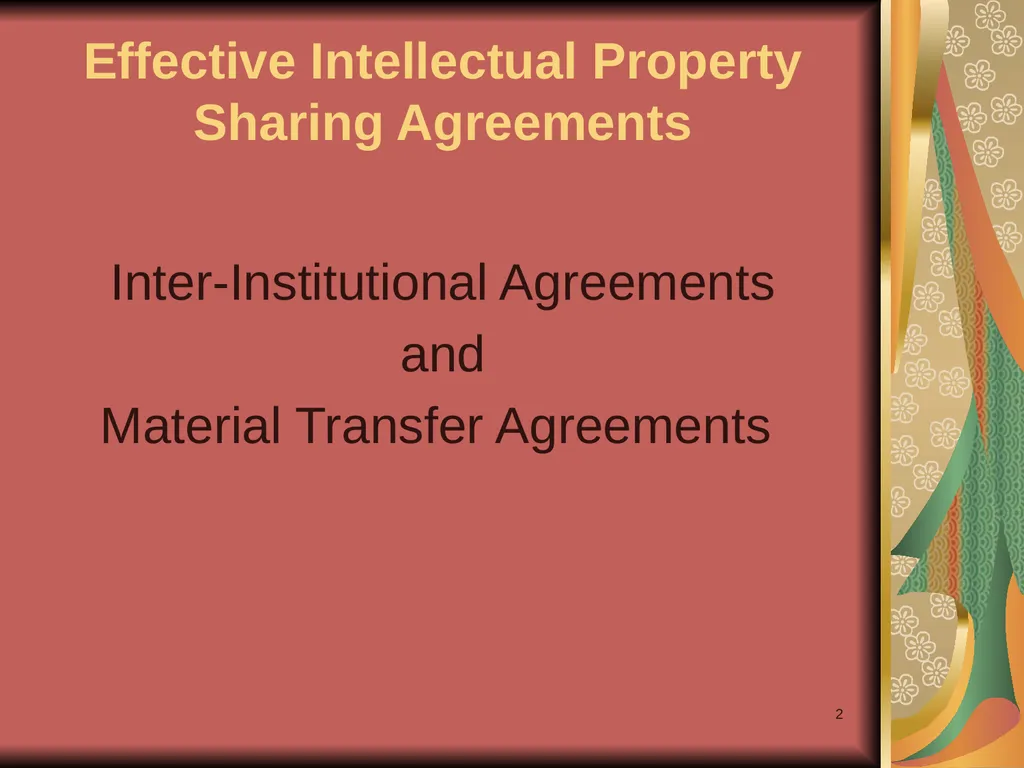 1 Yours? Mine? Ours? Research Collaborations and - slide 2 of 50