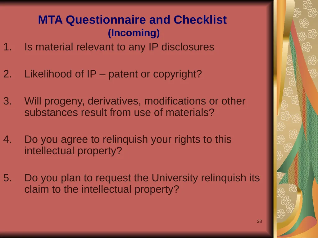 1 Yours? Mine? Ours? Research Collaborations and - slide 28 of 50