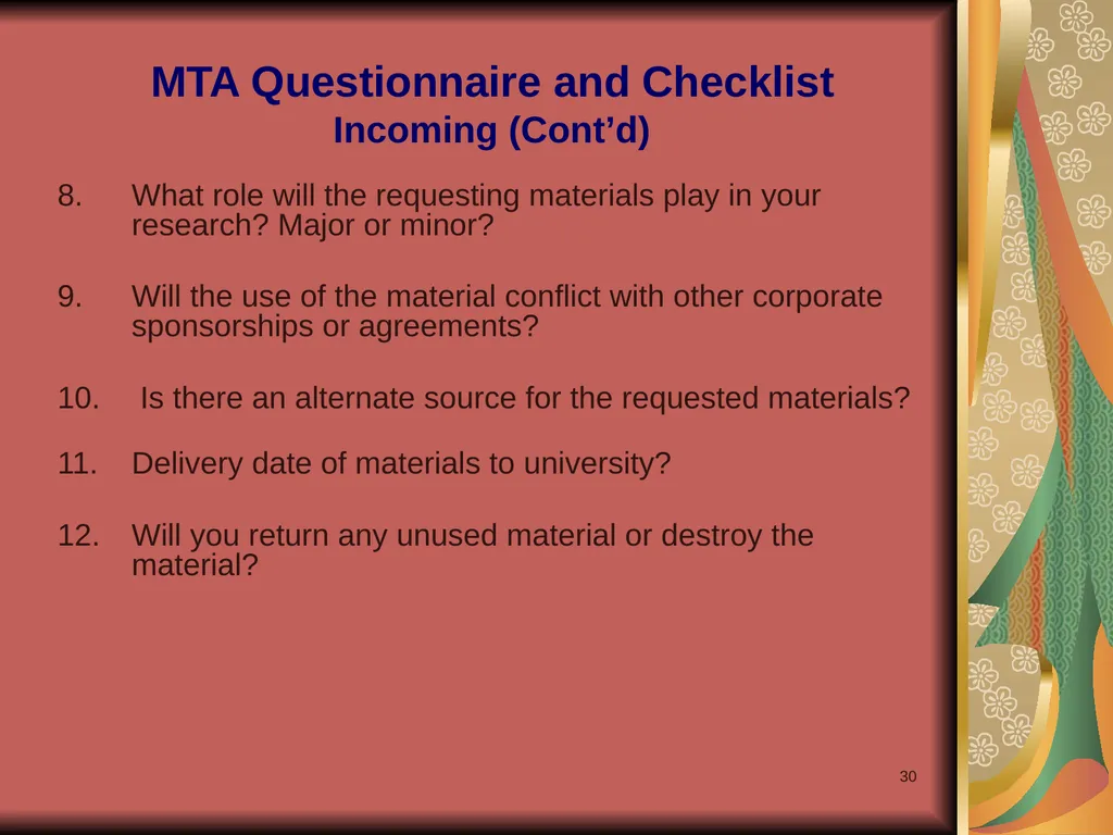 1 Yours? Mine? Ours? Research Collaborations and - slide 30 of 50
