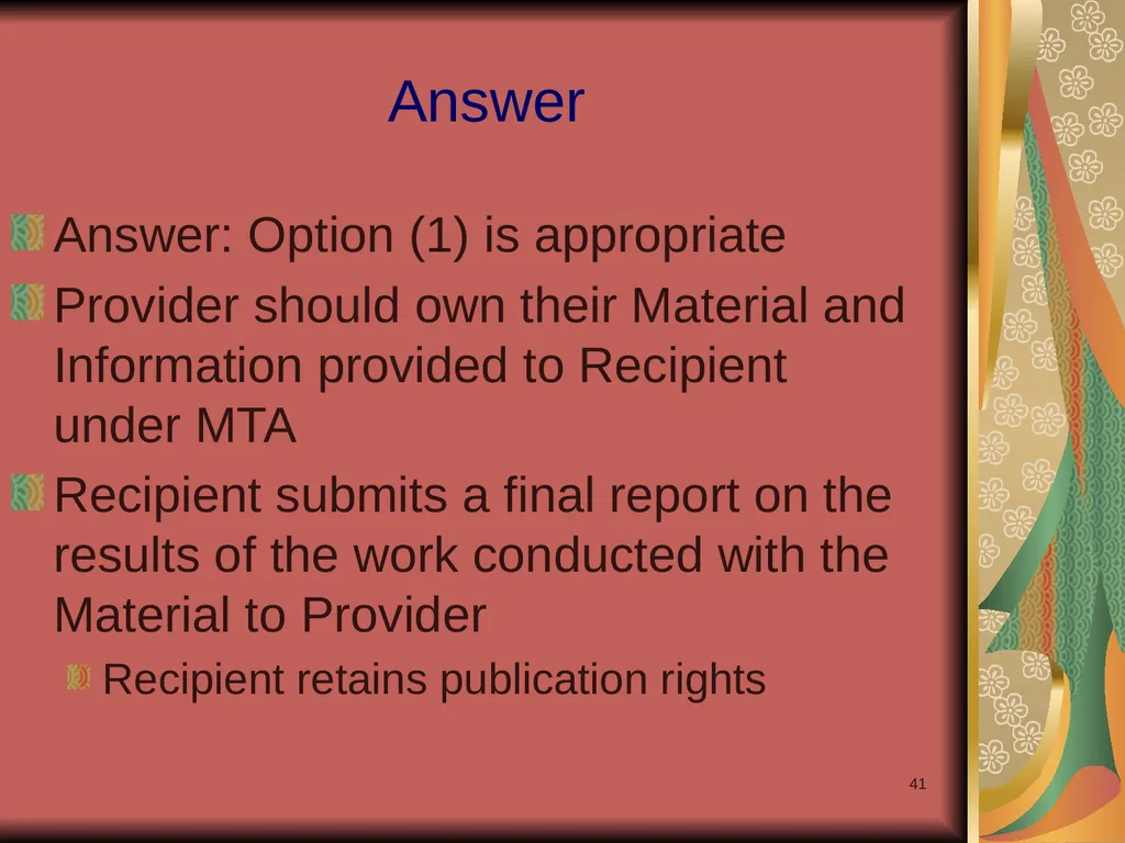 1 Yours? Mine? Ours? Research Collaborations and - slide 41 of 50