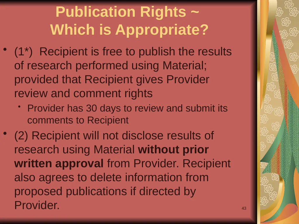 1 Yours? Mine? Ours? Research Collaborations and - slide 43 of 50