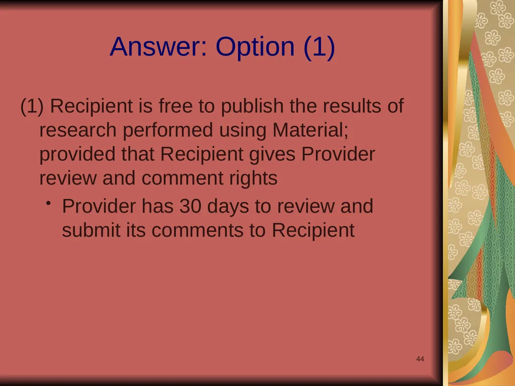 1 Yours? Mine? Ours? Research Collaborations and - slide 44 of 50