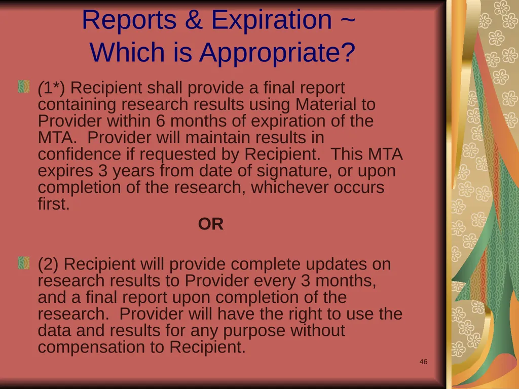 1 Yours? Mine? Ours? Research Collaborations and - slide 46 of 50