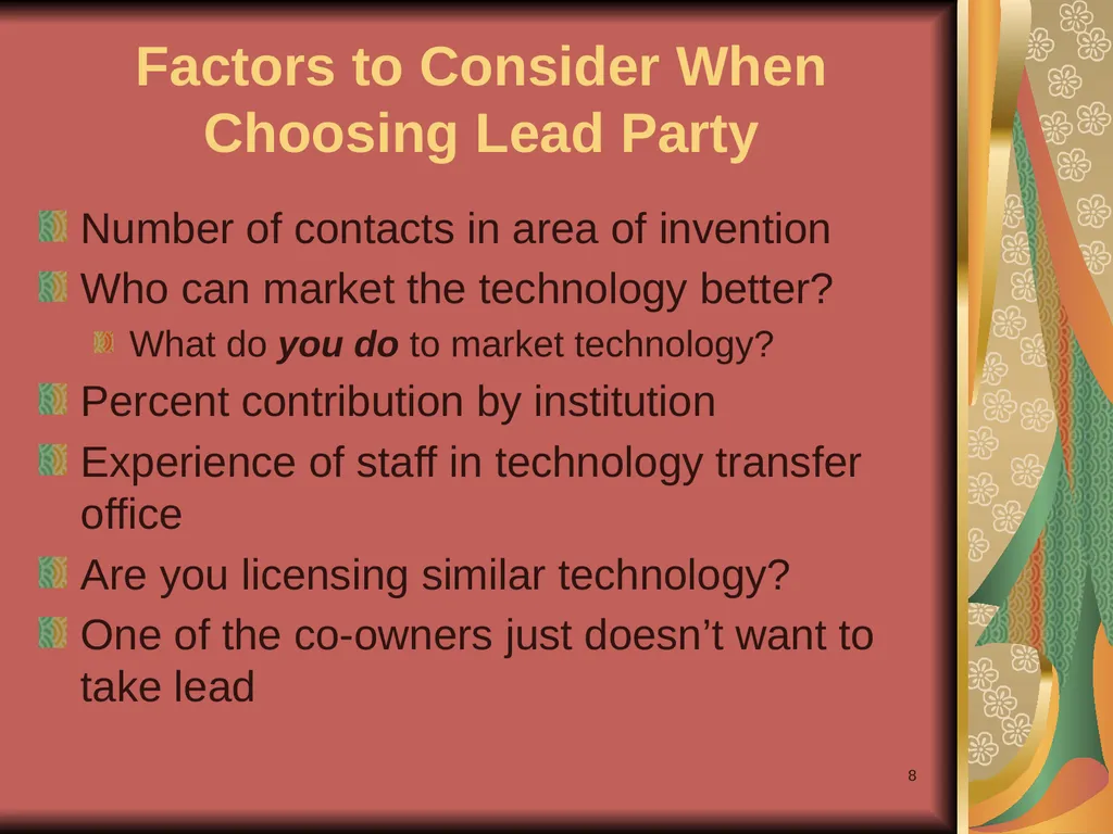 1 Yours? Mine? Ours? Research Collaborations and - slide 8 of 50