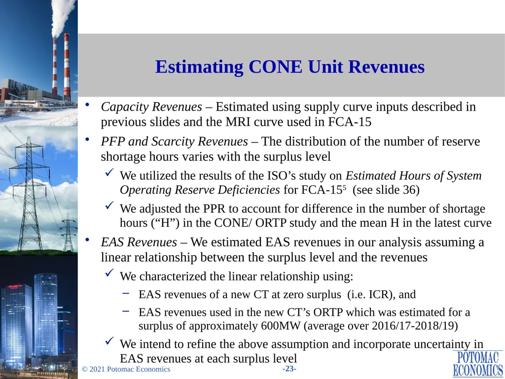Evaluation of Changes in the Minimum Offer Price - slide 23 of 38