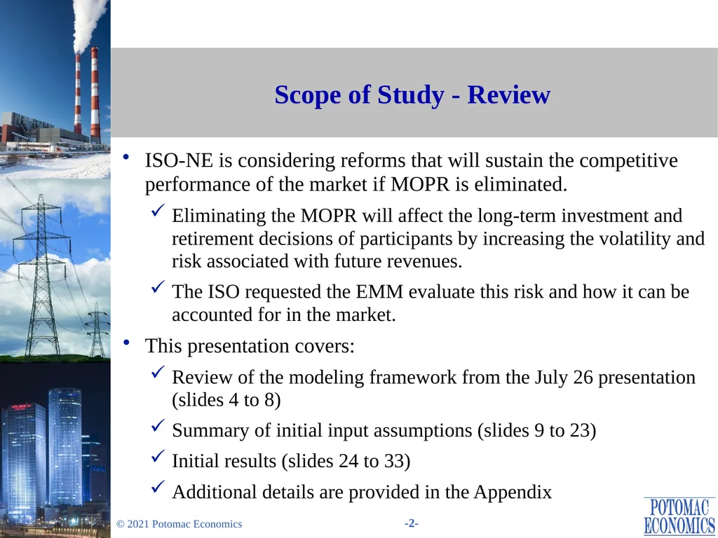 Evaluation of Changes in the Minimum Offer Price - slide 2 of 38