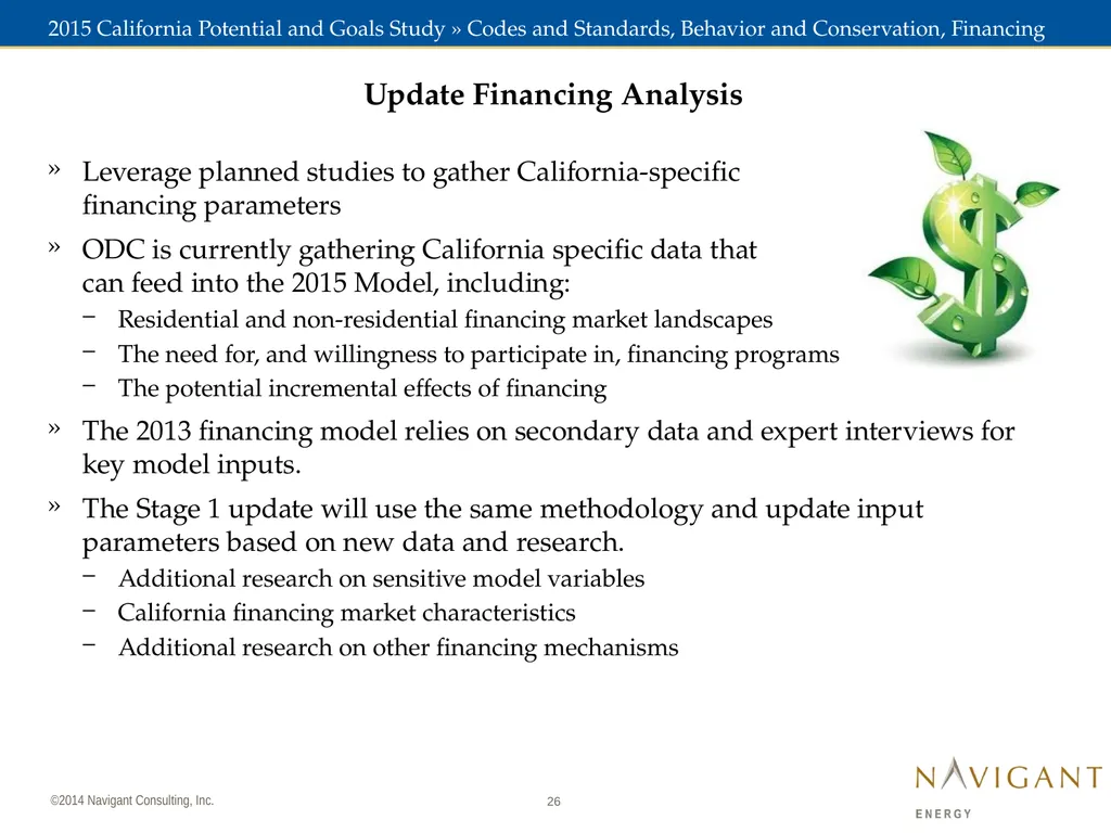 November 7, 2014 2015 California Potential and - slide 26 of 30