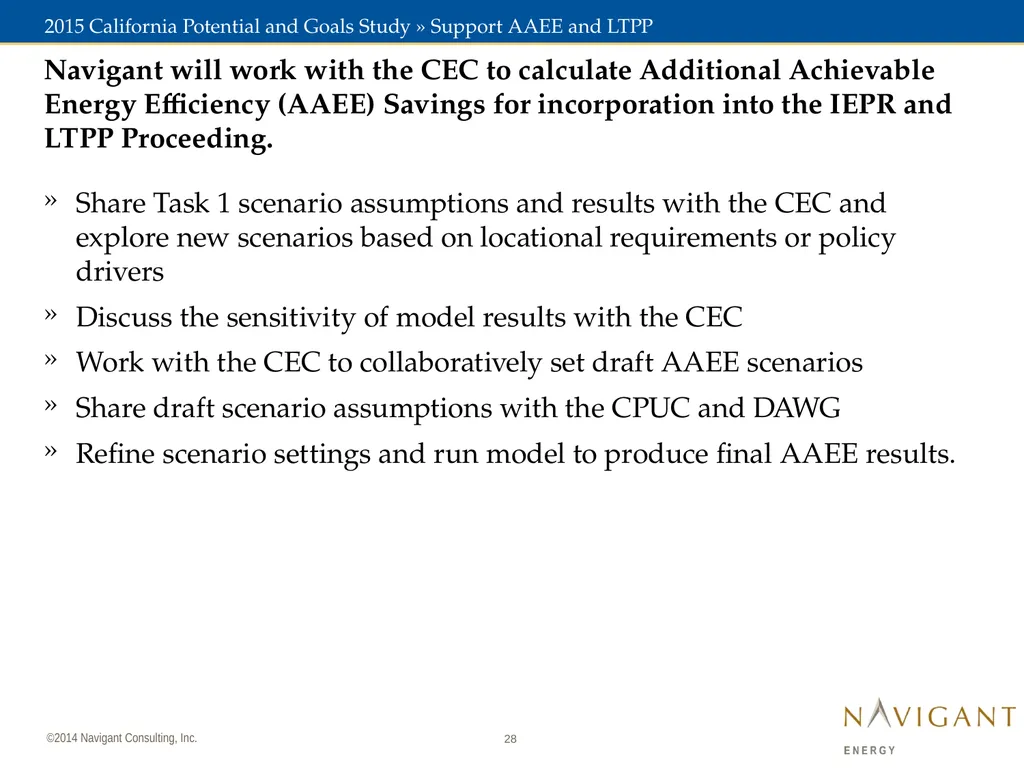 November 7, 2014 2015 California Potential and - slide 28 of 30