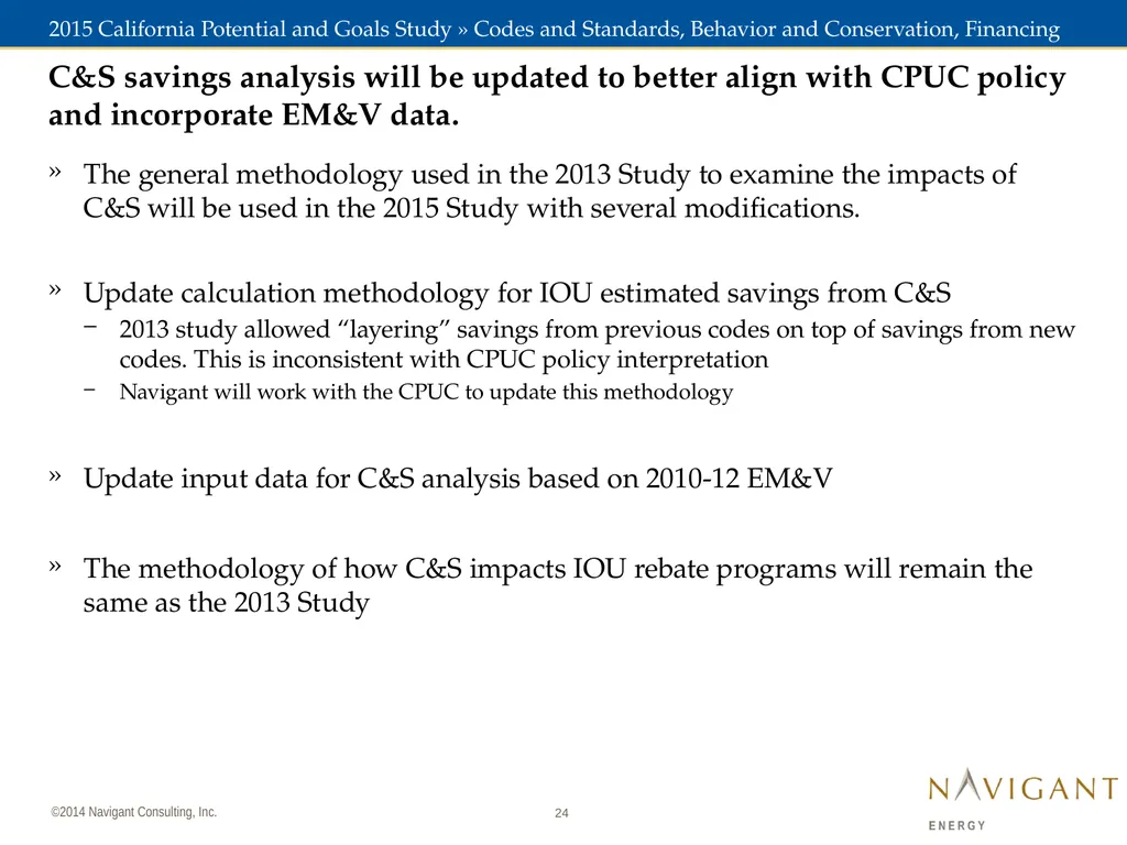 November 7, 2014 2015 California Potential and - slide 24 of 30