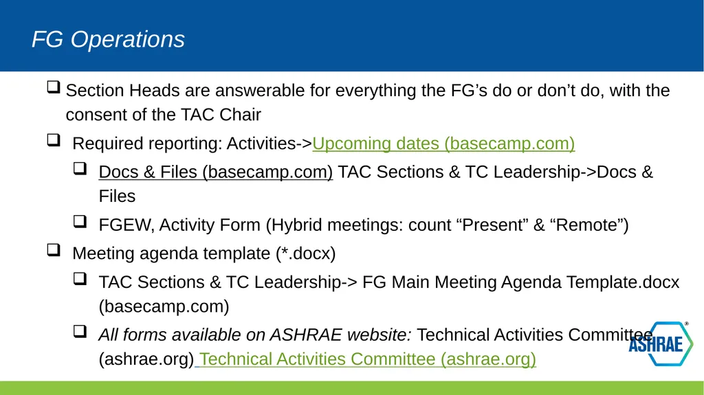 TAC Chairs Breakfast Training Section Breakout - slide 13 of 17
